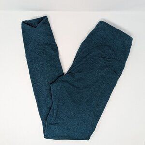 Gaiam Hip Cell Phone Pockets High Waist Rise Crossover Ankle Long Leggings Pants